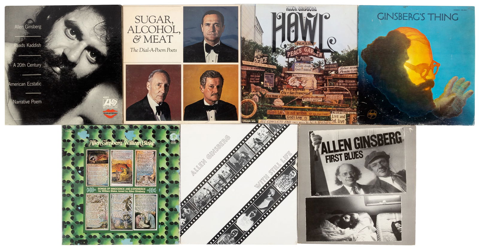 7 Allen Ginsberg LP records (1 of 1)