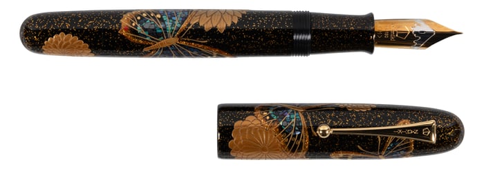 NAMIKI: Butterfly & Chrysanthemum Emperor Maki-e Ltd Ed Fountain Pen