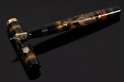 NAMIKI: Goose & Pink Flower Ltd Ed Maki-e Fountain Pen