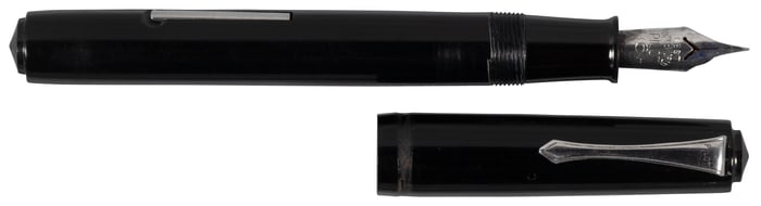 PILOT-NAMIKI Vintage Black Hard Rubber Fountain Pen, c.1940s