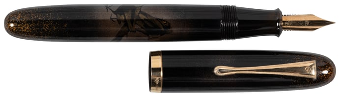 YOTSUBISHI Three Ravens Vintage Mak-e Fountain Pen, Yukari-Size