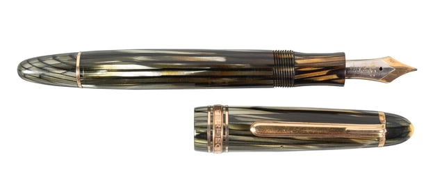 MONTBLANC #144 Green MASTERPIECE FP, c.1950
