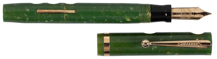 SHEAFFER: Green Celluloid Demonstrator (?) Fountain Pen, 1930s