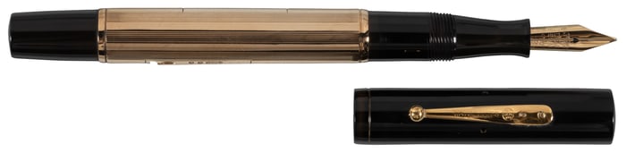 WATERMAN: No. 552 1/2 Fountain Pen, 14K Gold Sheraton" Overlay"