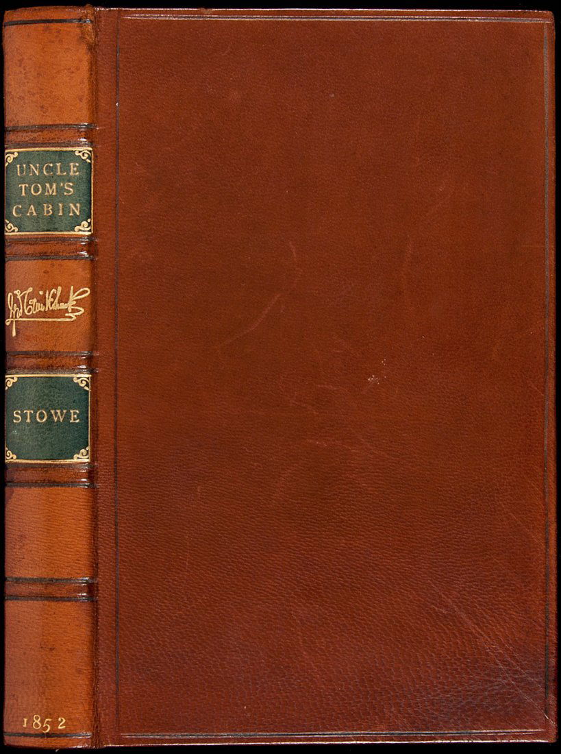 Uncle Tom's Cabin Cruikshank illustrations 1852: Title: Uncle Tom's Cabin Author: Stowe, Harriet Beecher Description: xiv, 391 + [1] ad pp. With 27 wood-engraved plates by George Cruikshank; wood-engraved frontispiece portrait, title-page vignette.