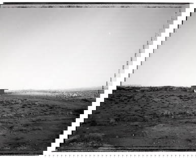 Signed by Mark Klett: Heading: Author: Klett, Mark Title: The Big Sky Store, north of Moab, Utah Place Published: Publisher: Date Published: 1982 Description: Gelatin silver print tipped into mat. 40.8
