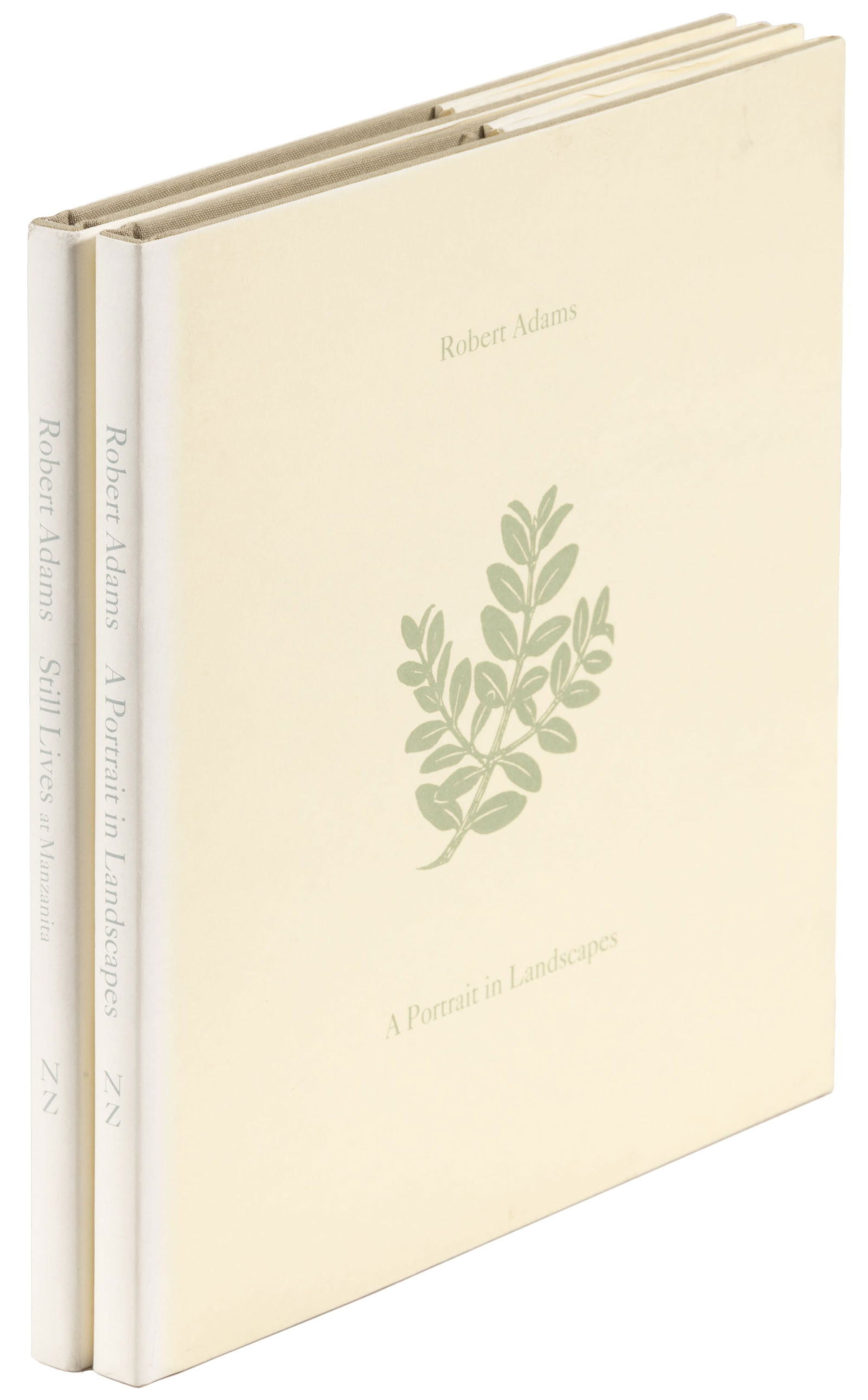 Two Robert Adams photobooks: Heading: Author: Adams, Robert Title: A Portrait in Landscapes [with] Still Lives at Manzanita Place Published: Tucson Publisher:Nazraeli Press Date Published: [2006] Description: