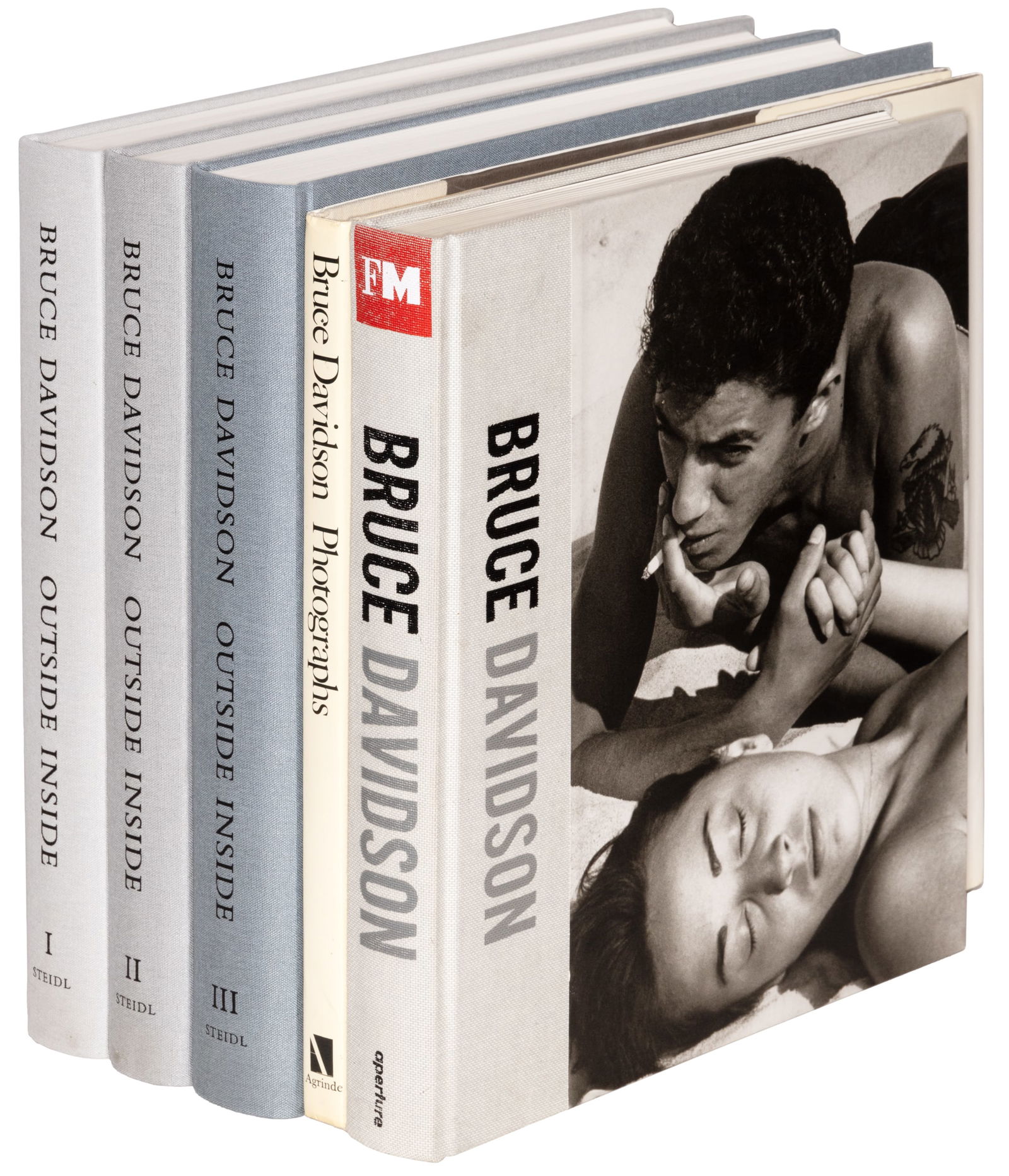 Three works by Bruce Davidson: Heading: Author: Davidson, Bruce Title: Outside Inside [with] Bruce Davidson Photographs [and] Bruce Davidson Place Published: Various places Publisher:Steidl; Agrinde; Aperture Date Published: