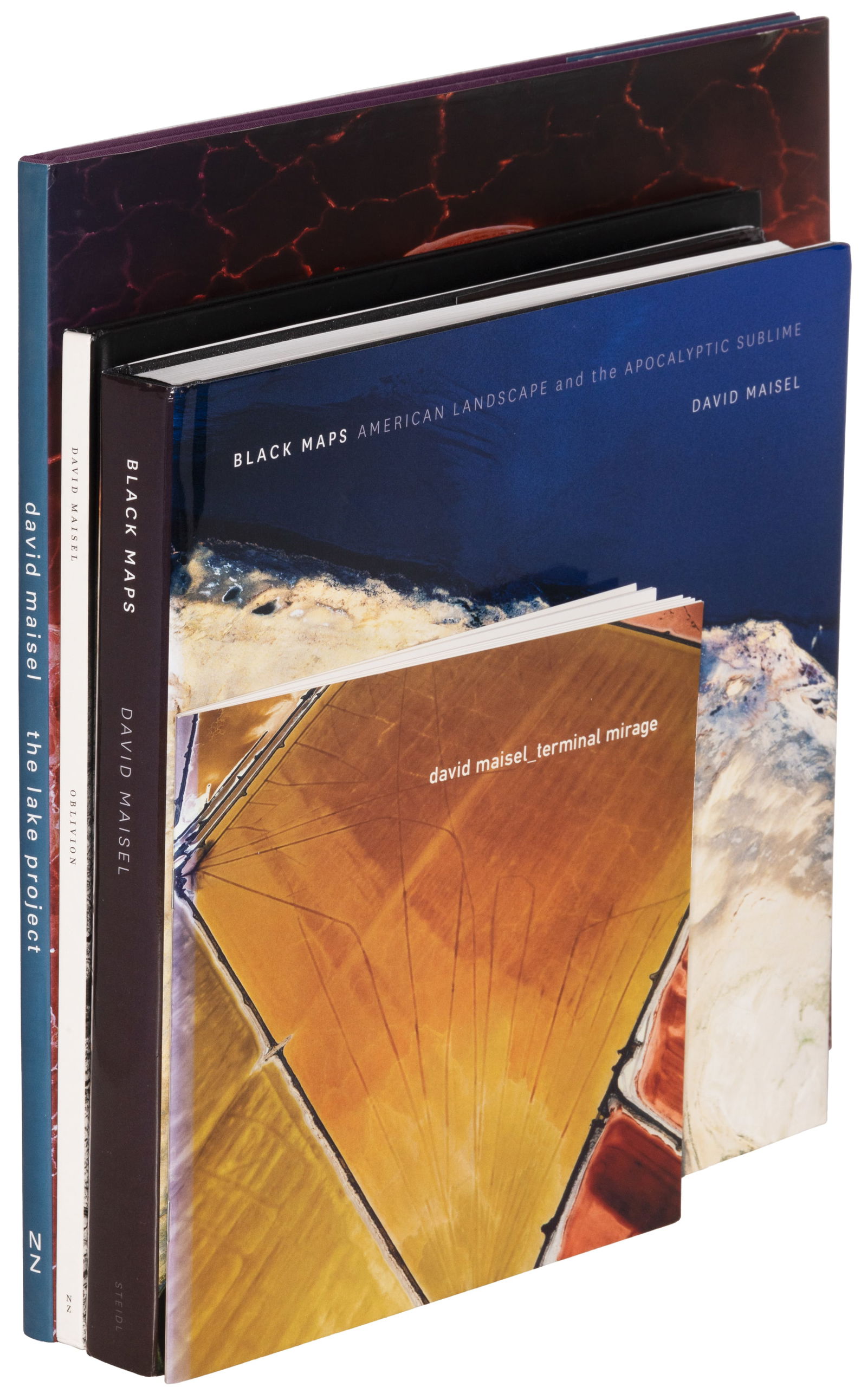 Four signed works by David Maisel: Heading: Author: Maisel, David Title: Four photobooks signed by David Maisel Place Published: Various places Publisher: Date Published: Various dates Description: 4 volumes. Each i