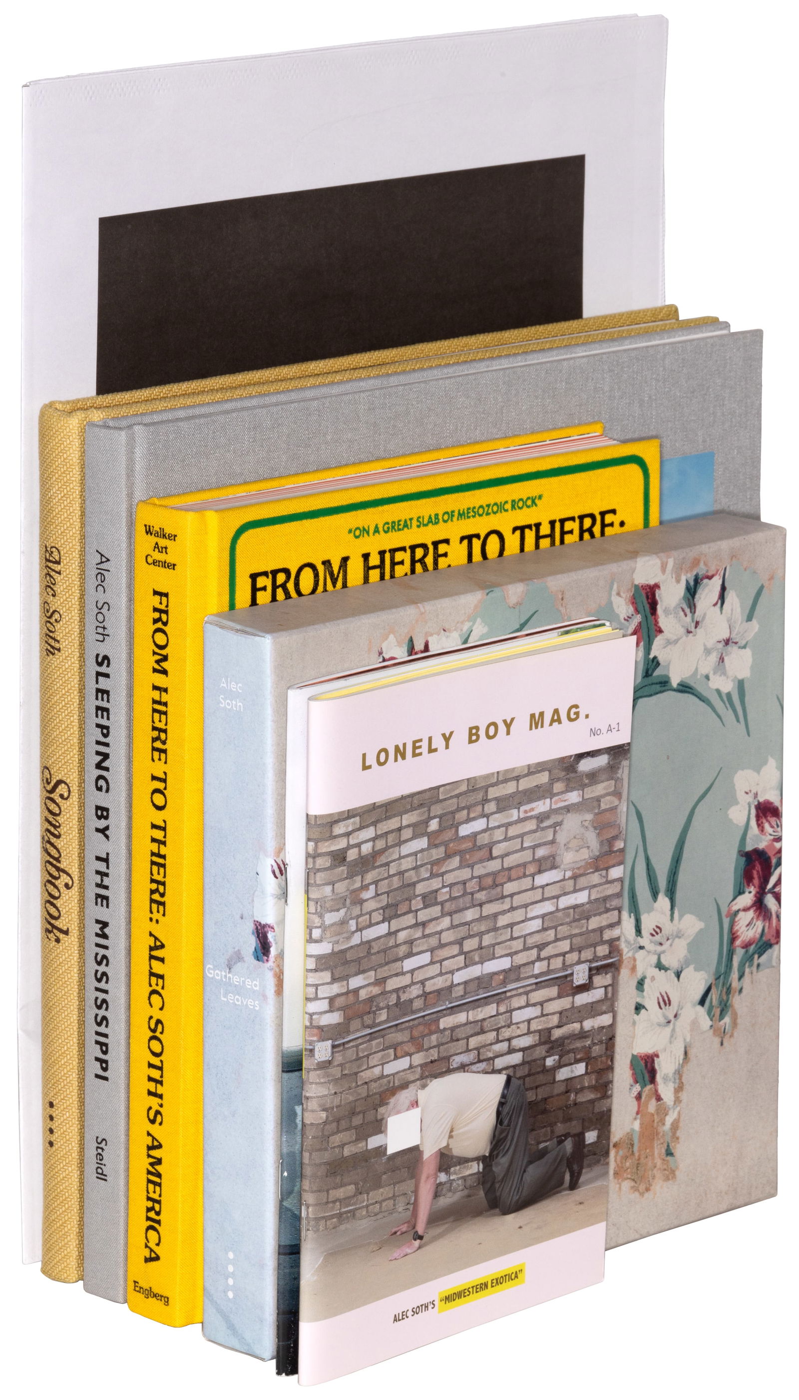 7 Alec Soth items, 1 signed: Heading: Author: Soth, Alec Title: Seven items by Alec Soth Place Published: Publisher: Date Published: c.2004-2015 Description: 3 volumes, 3 pamphlets, 1 portfolio. Each in publi