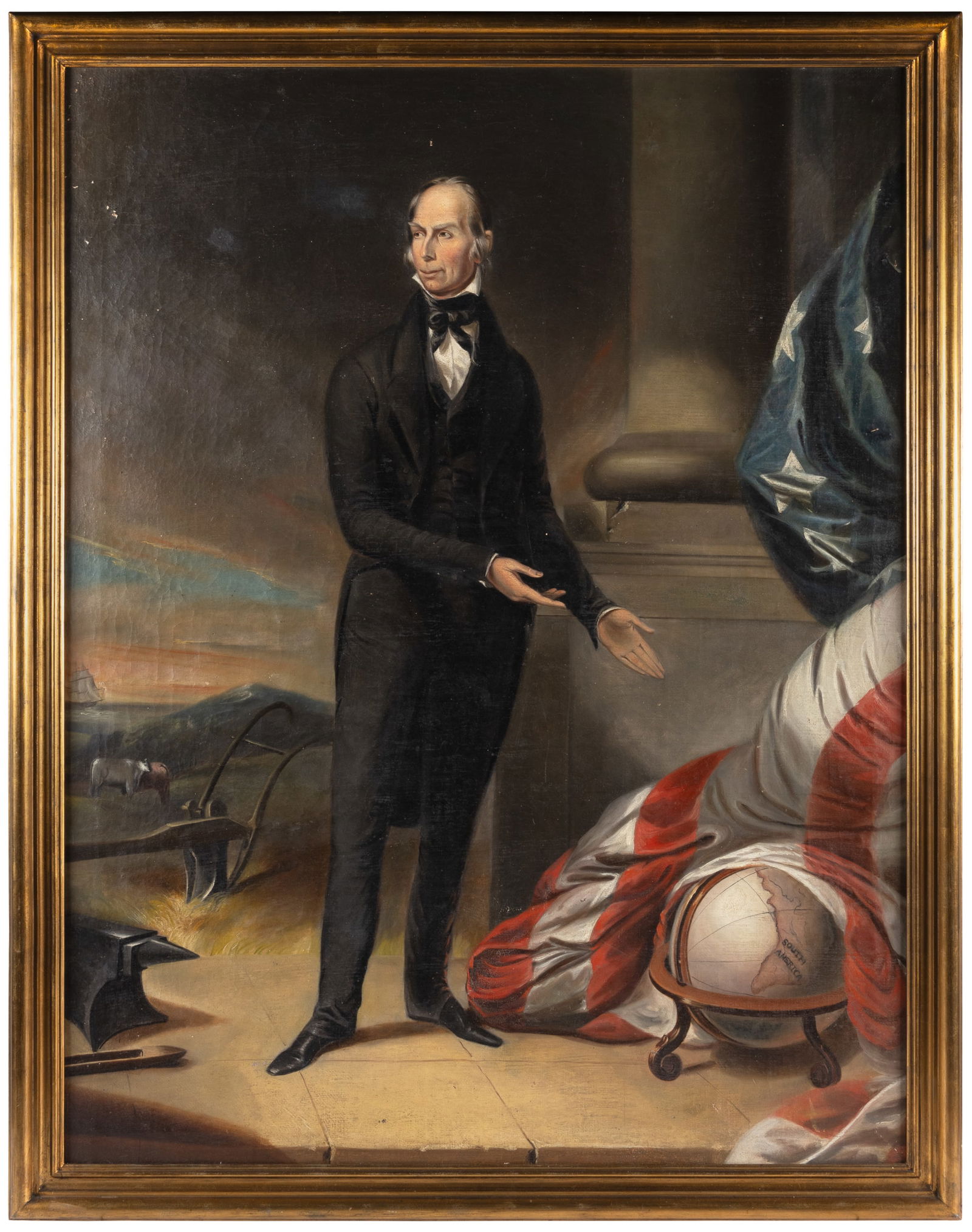 Large oil painting of Henry Clay c.1845 (1 of 2)