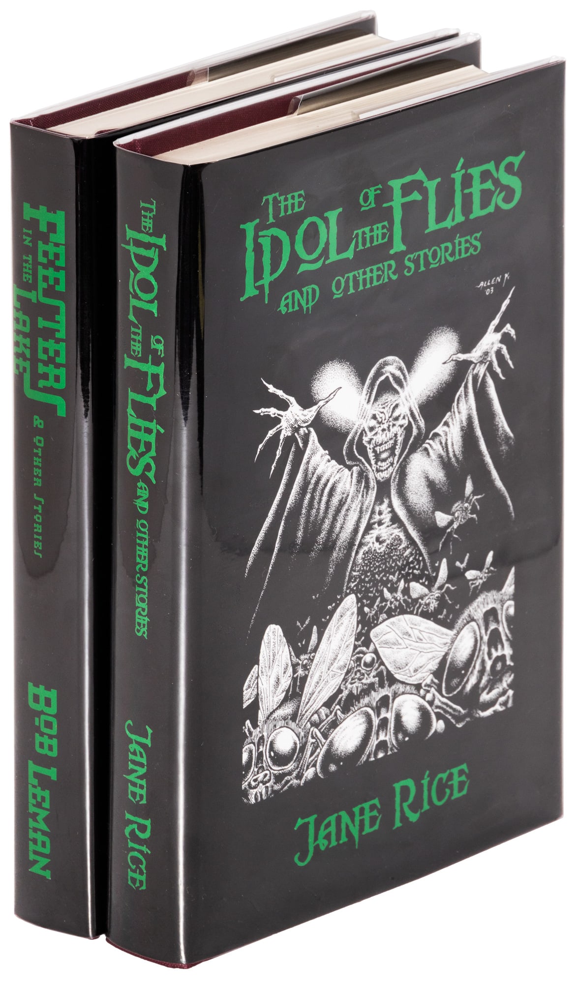 Two short story collections from Midnight House: Heading: Author: Leman, Bob and Jane Rice Title: Feesters in the Lake [with] The Idol of the Flies Place Published: Seattle Publisher:Midnight House Date Published: 2002-2003 Descripti