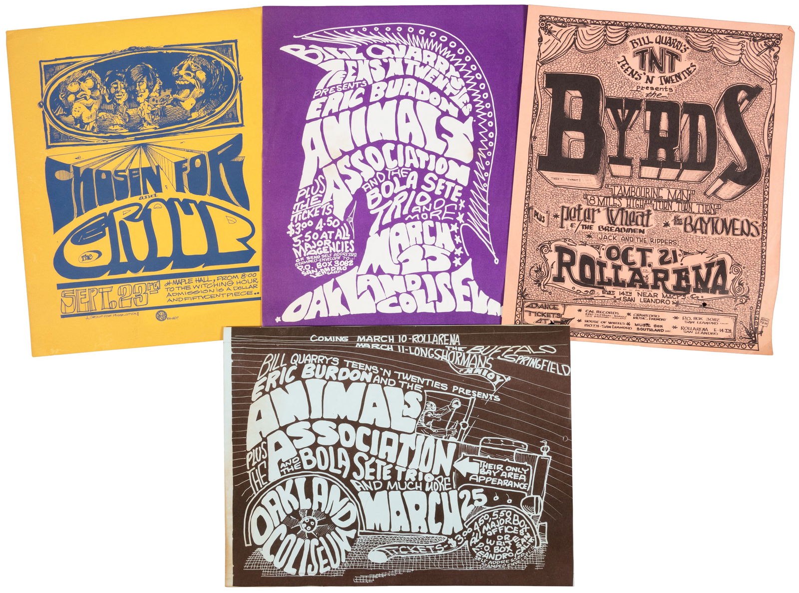 4 Bay Area music event handbills (1 of 1)