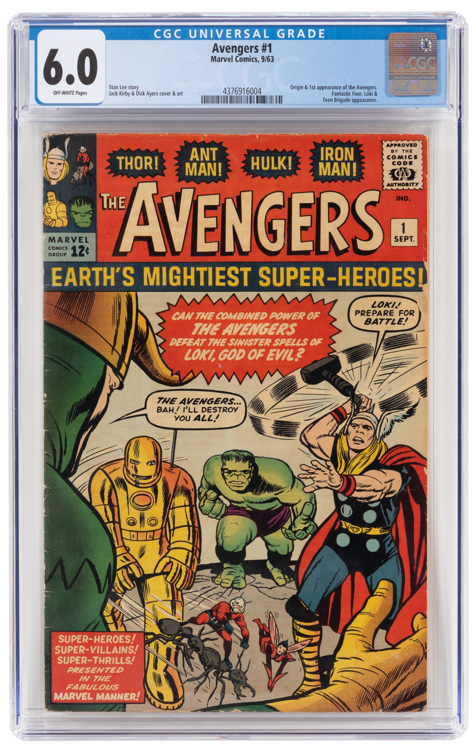 AVENGERS #1 * CGC 6.0 (1 of 2)