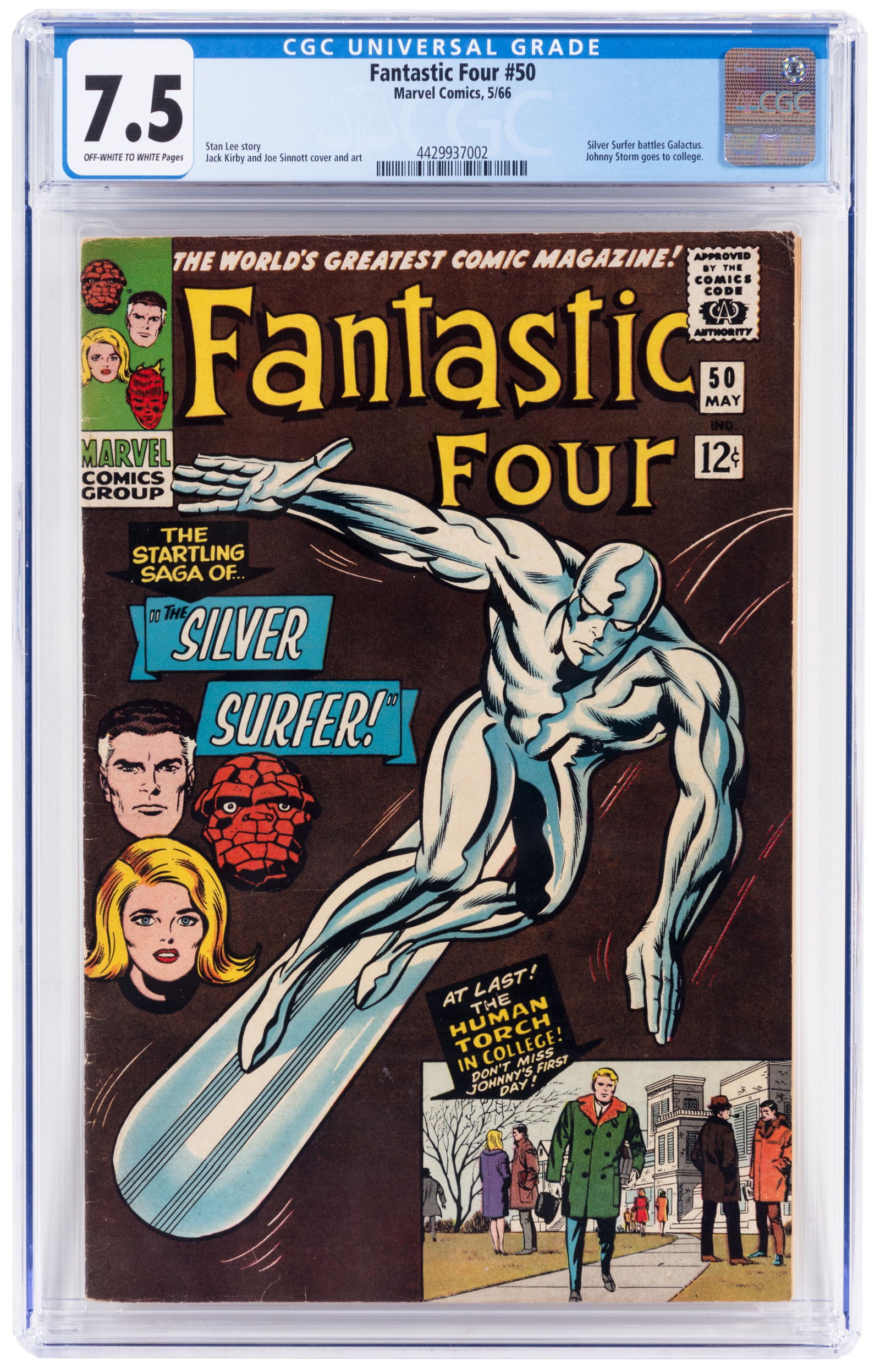 FANTASTIC FOUR #50 * CGC 7.5 * Silver Surfer vs Galactus (1 of 2)