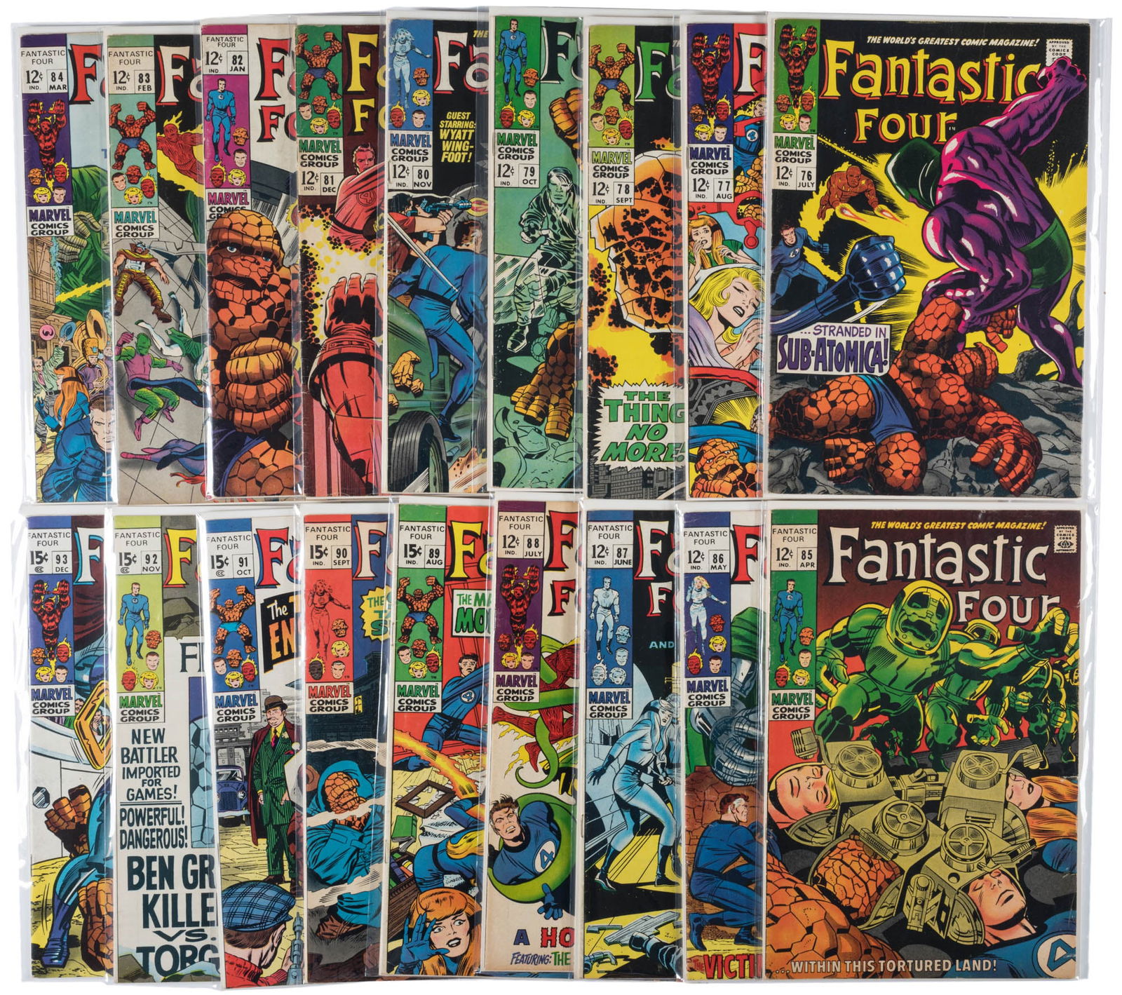 FANTASTIC FOUR #s 76-93 * Lot of 18 Comics (1 of 1)