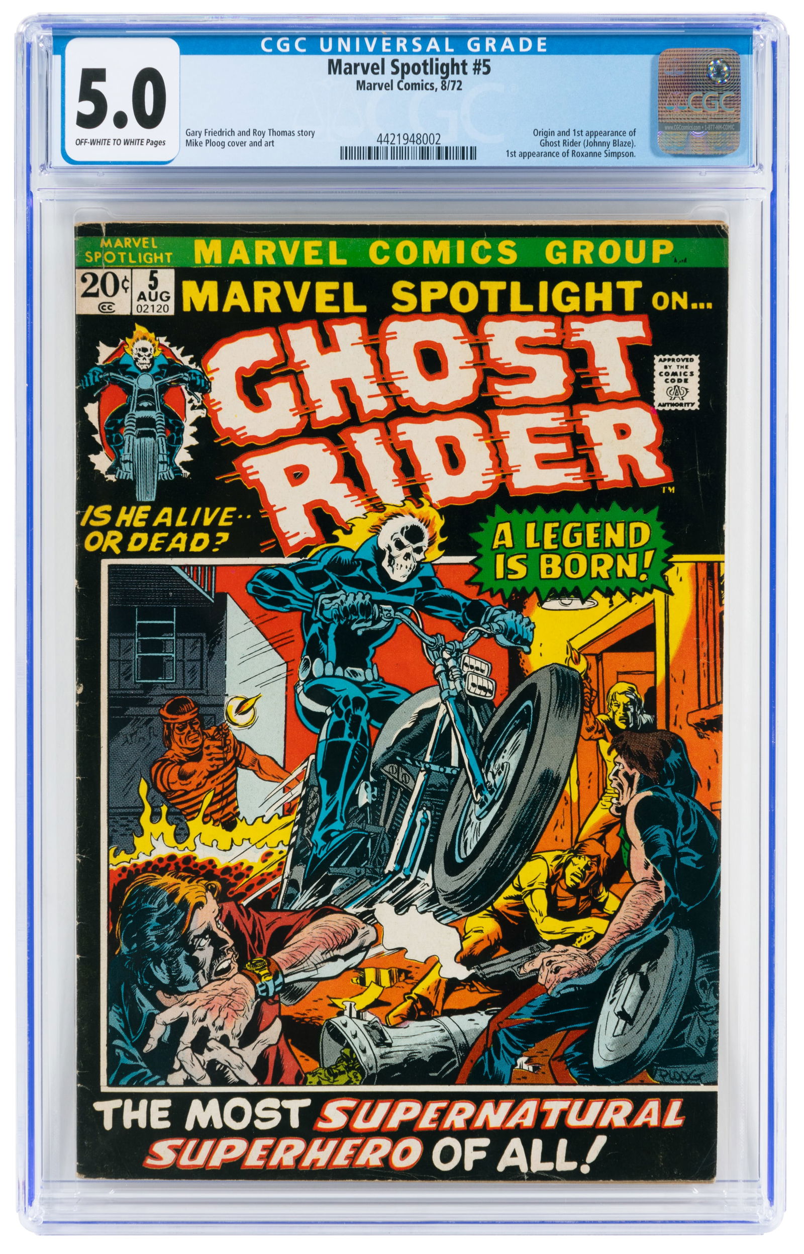 MARVEL SPOTLIGHT #5 * CGC 5.0 * 1st GHOST RIDER (1 of 2)