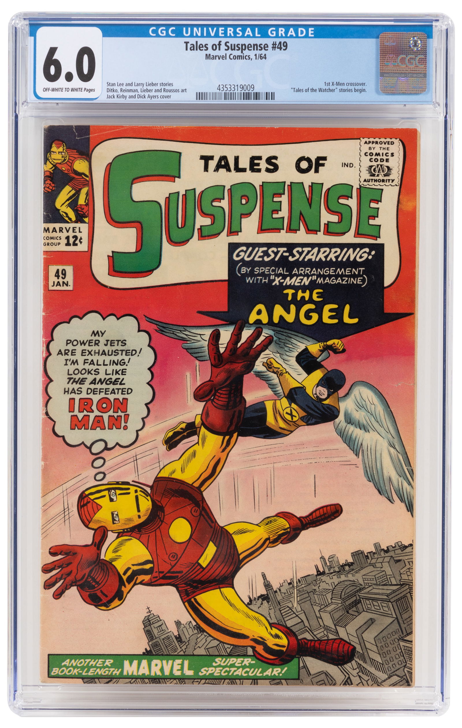 TALES OF SUSPENSE #49 * CGC 6.0 * 1st X-MEN Crossover (1 of 2)