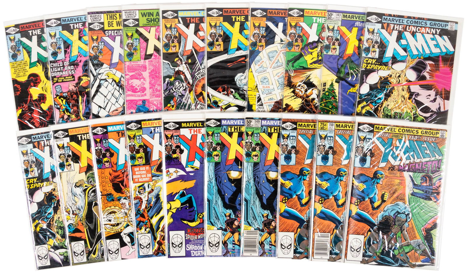 X-MEN #s 134 and up * Lot of 70 Comics (1 of 3)
