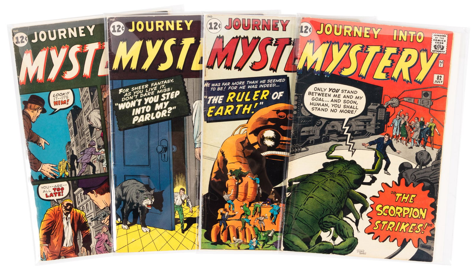 JOURNEY INTO MYSTERY #s 79-82 * Lot of 4 * Stan Lee & Gene Colan Signatures (1 of 1)
