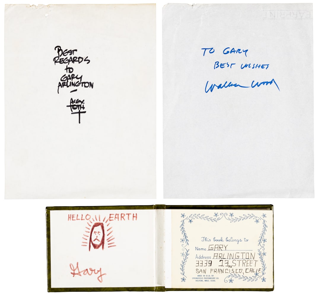 Gary Arlington's Autograph Book * Signed by Schulz, Kirby, Wood, etc. (1 of 10)