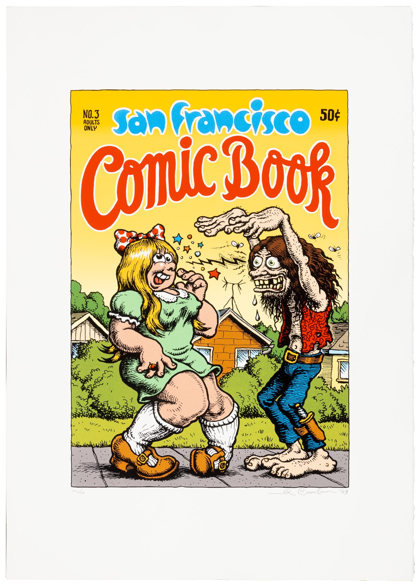 R. Crumb * San Francisco Comic Book #3 Cover Print * Signed (1 of 2)