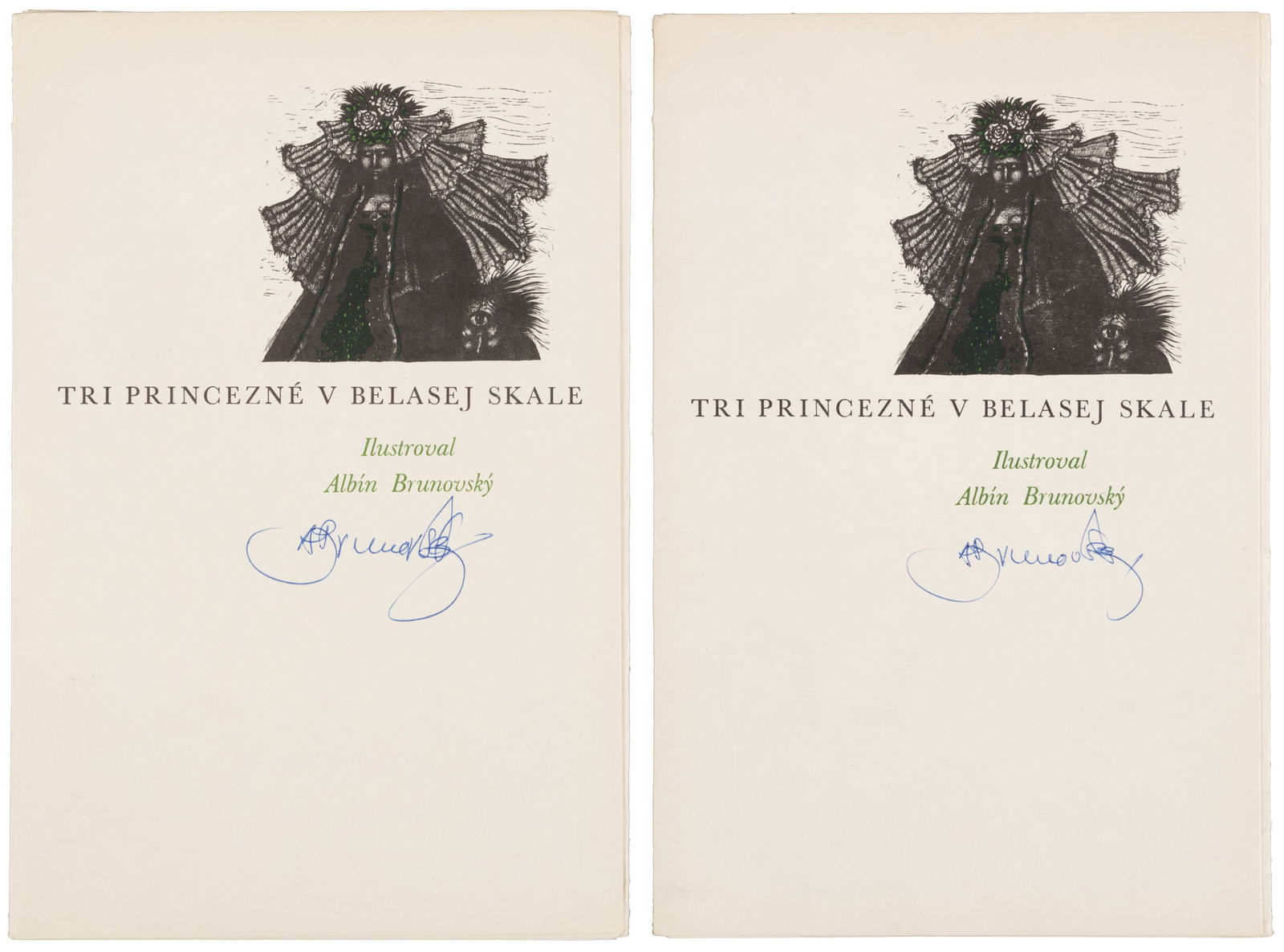 Signed illustrations by noted Czech artist (1 of 1)