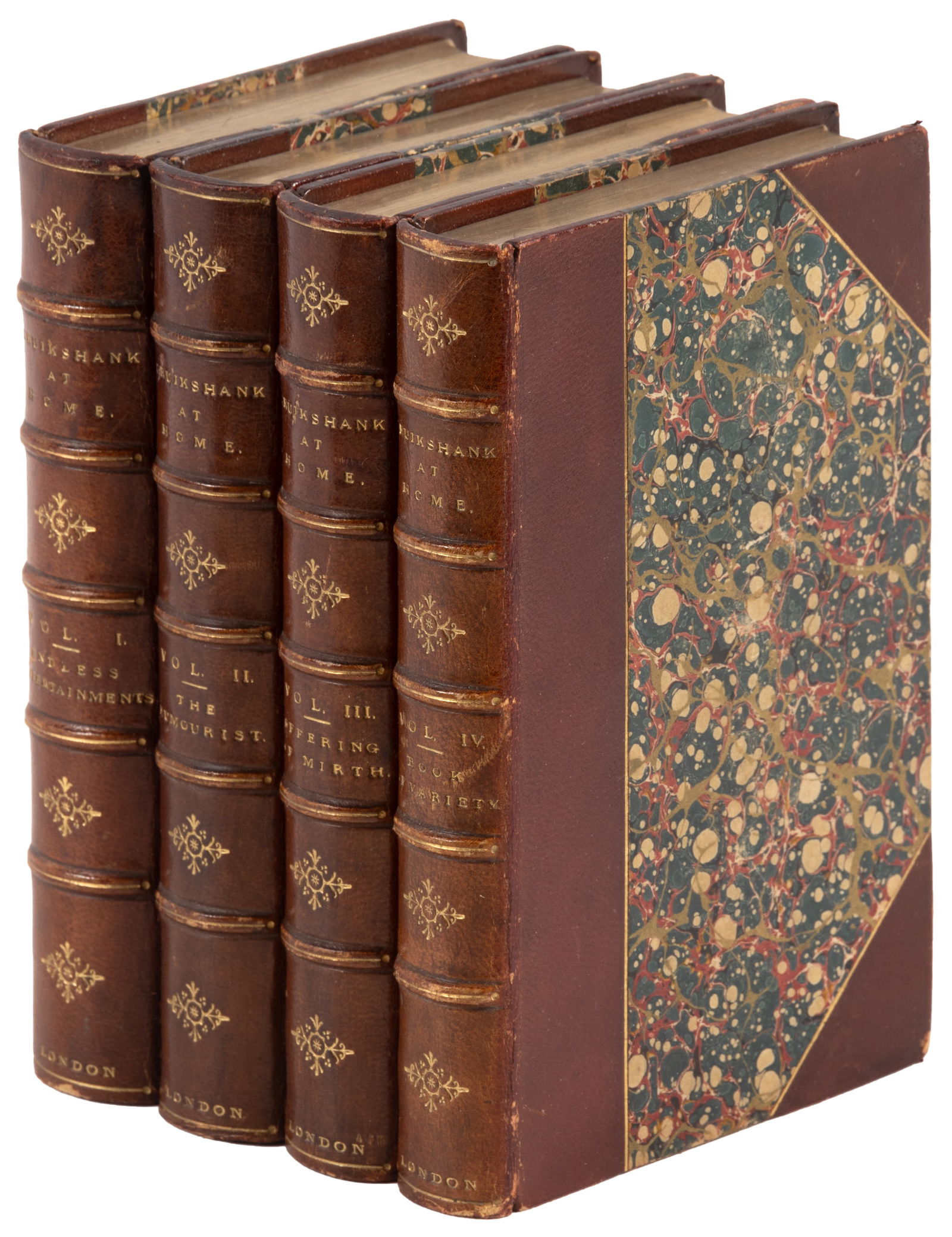 Cruikshank at Home 1-4, nicely bound by Tout (1 of 1)