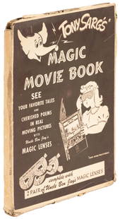 Tony Sarg's Magic Movie Book w/box: Heading: (Pop-Ups and Movables) Author: Sarg, Tony Title: Tony Sarg's Magic Movie Book Place Published: New York Publisher:B.F. Jay Date Published: 1943 Description: 16 pp., 10 with
