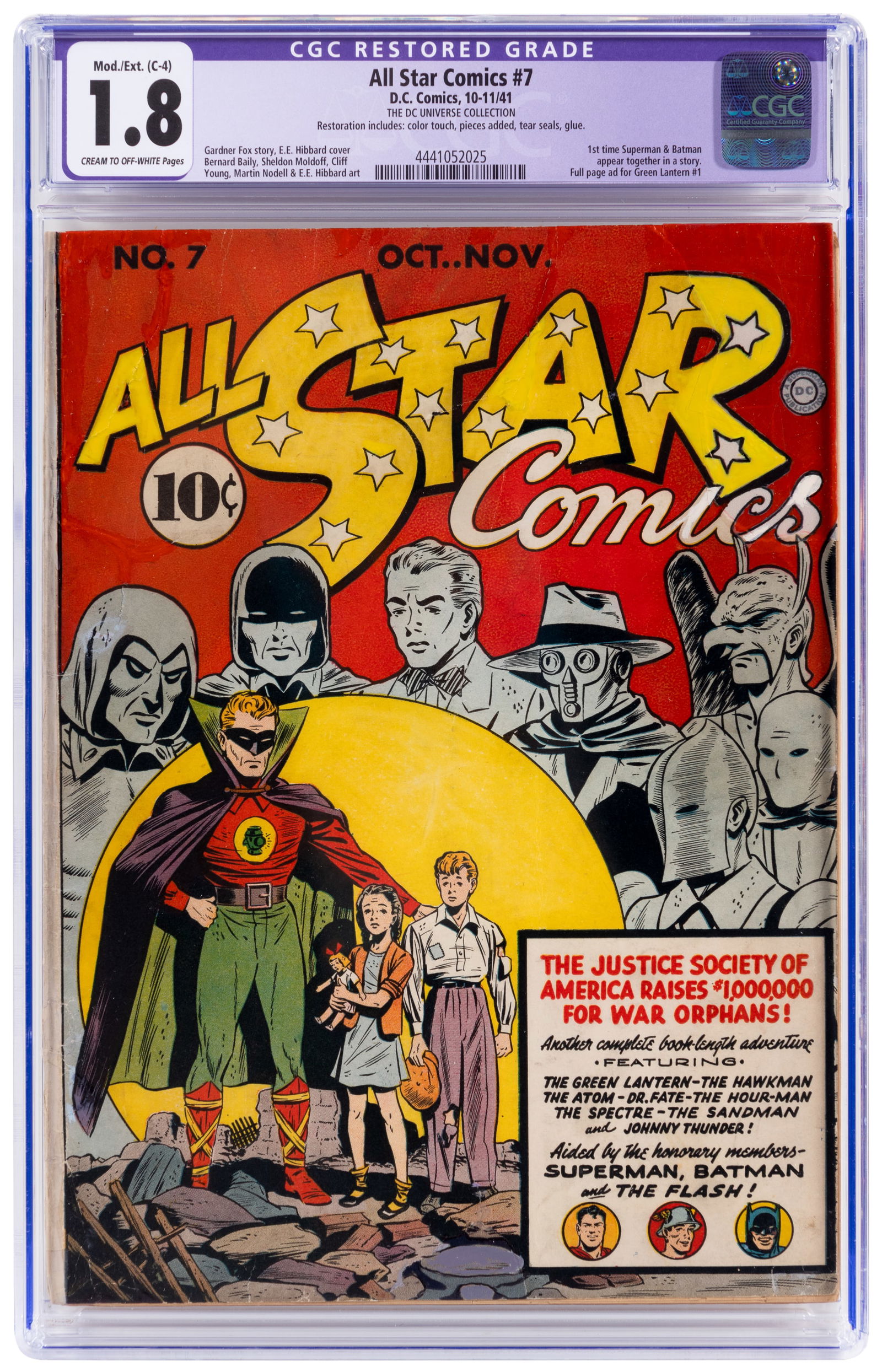 ALL STAR COMICS #7 * 1st Superman-Batman Story (1 of 2)