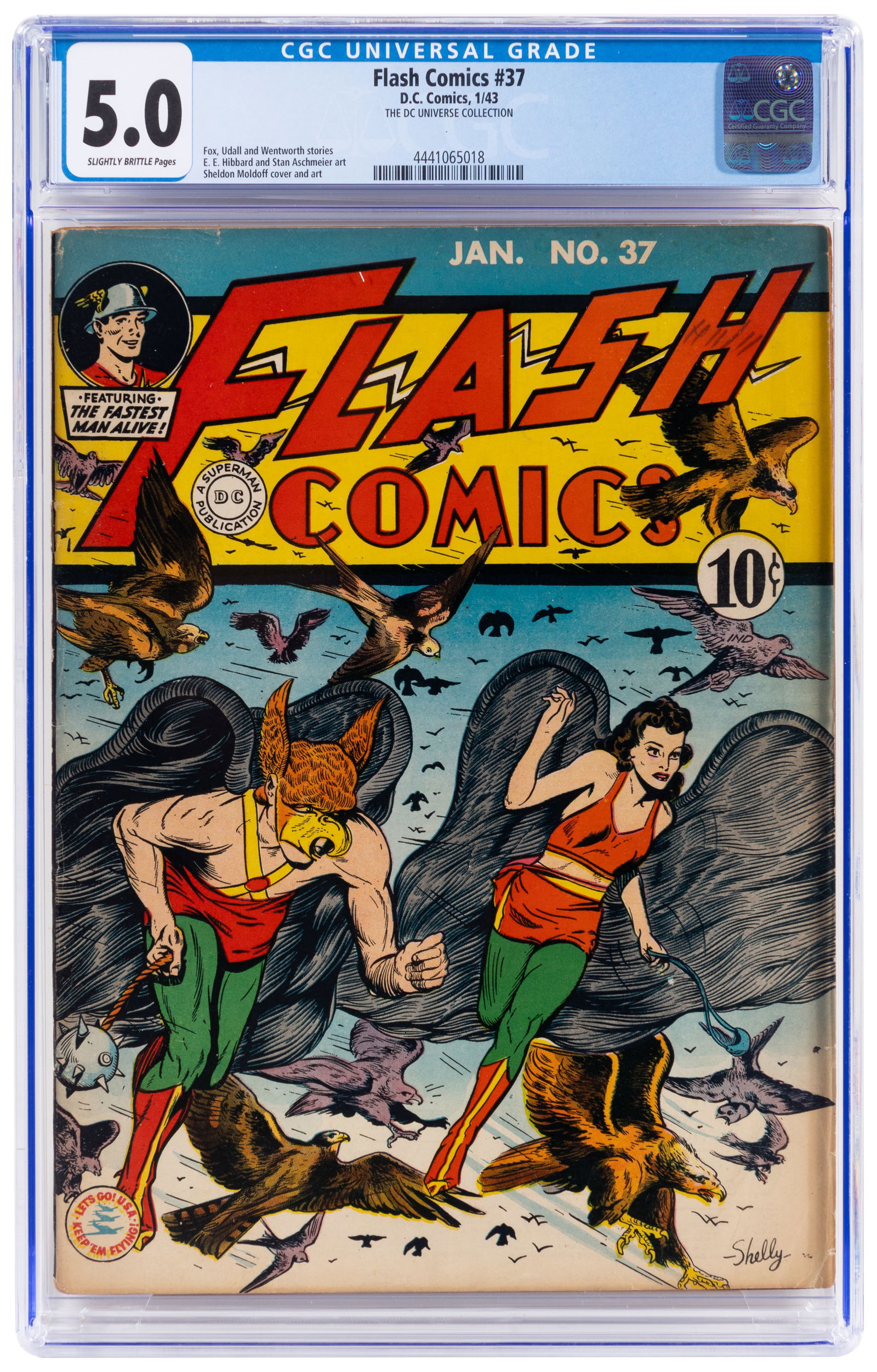 FLASH COMICS #37 *CGC 5.0 * DC Universe Collection (1 of 2)