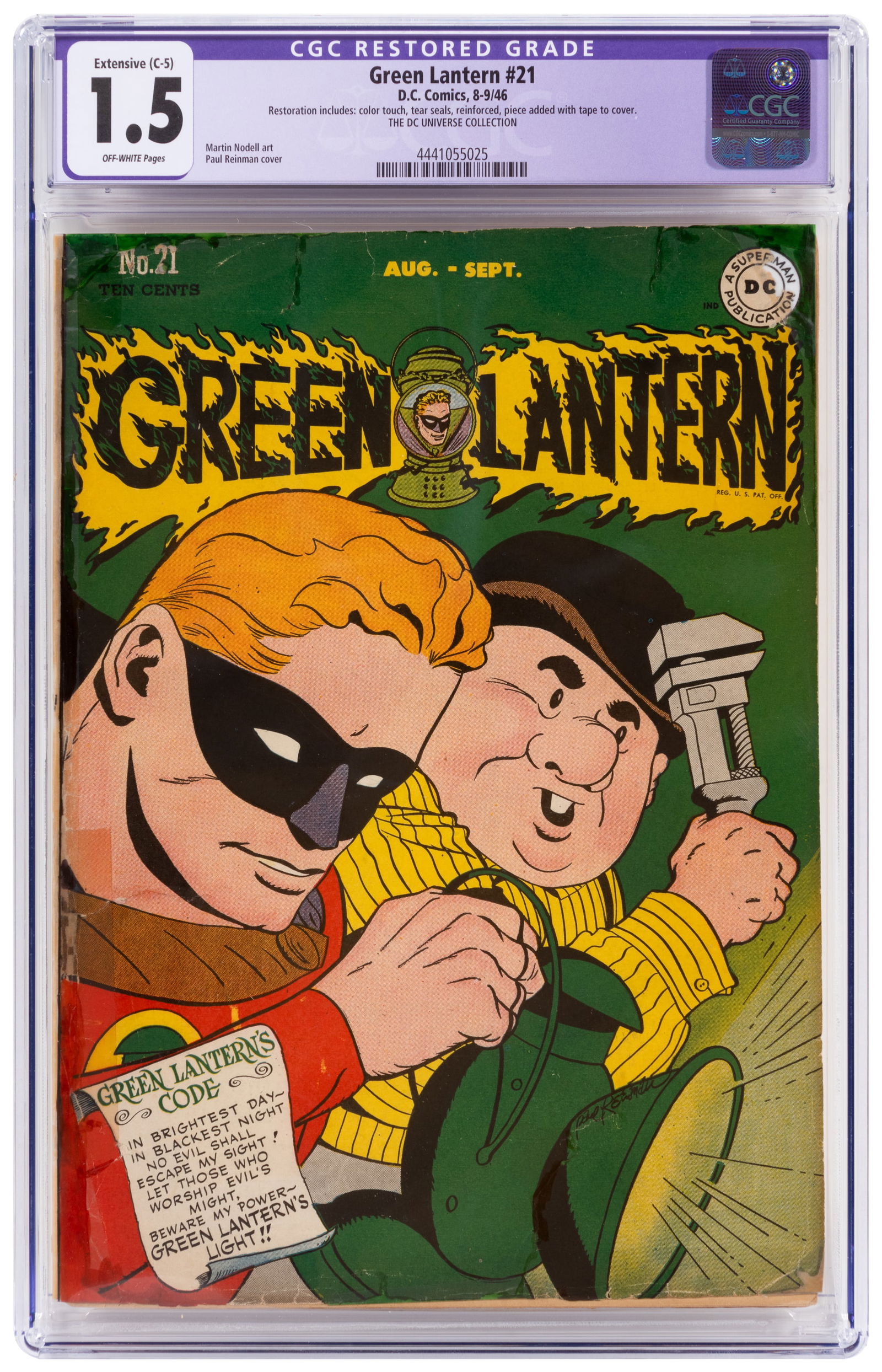 GREEN LANTERN #21 * DC Universe Collection (1 of 2)