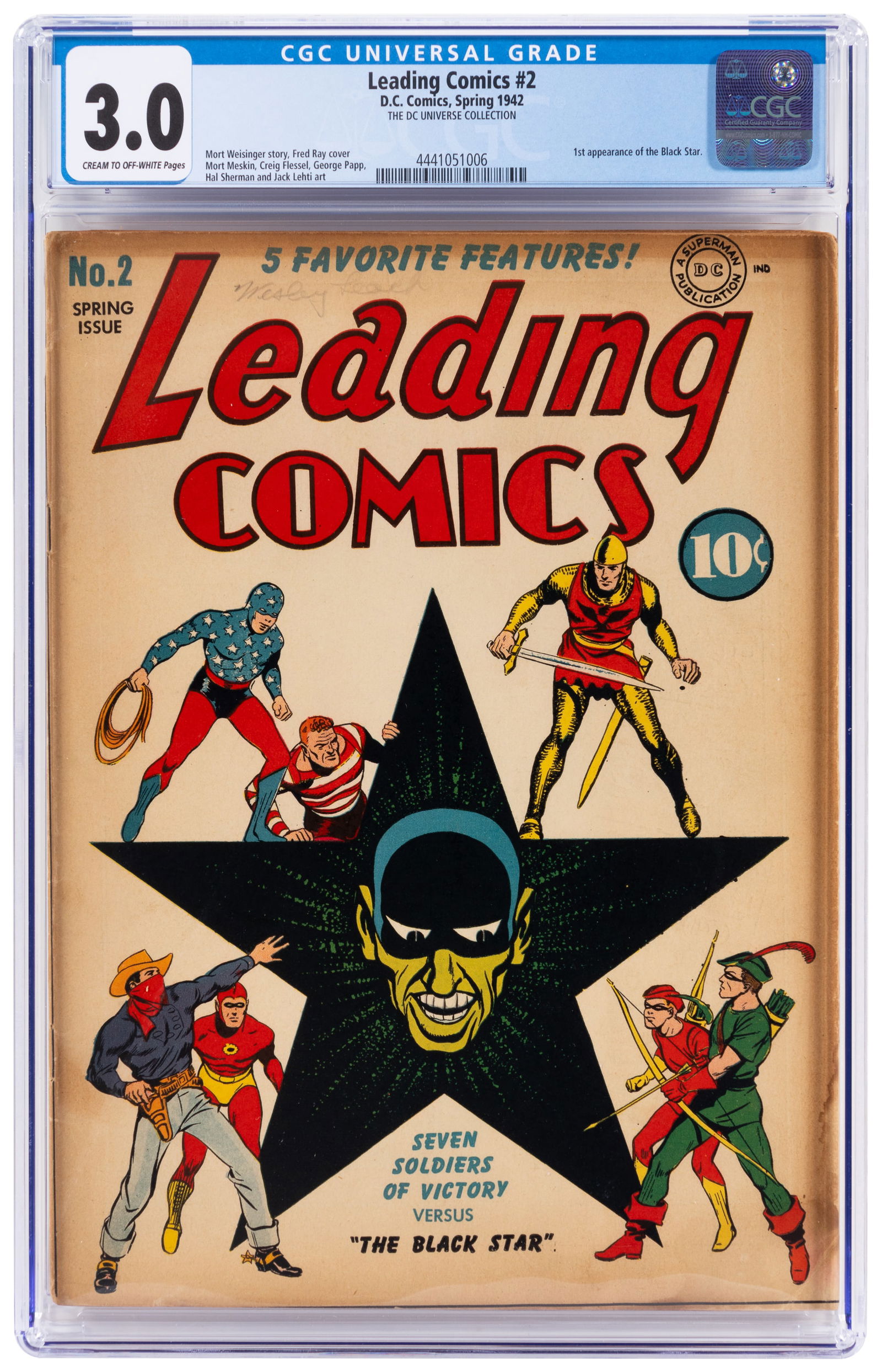LEADING COMICS #2 * CGC 3.0 * DC Universe Collection (1 of 2)