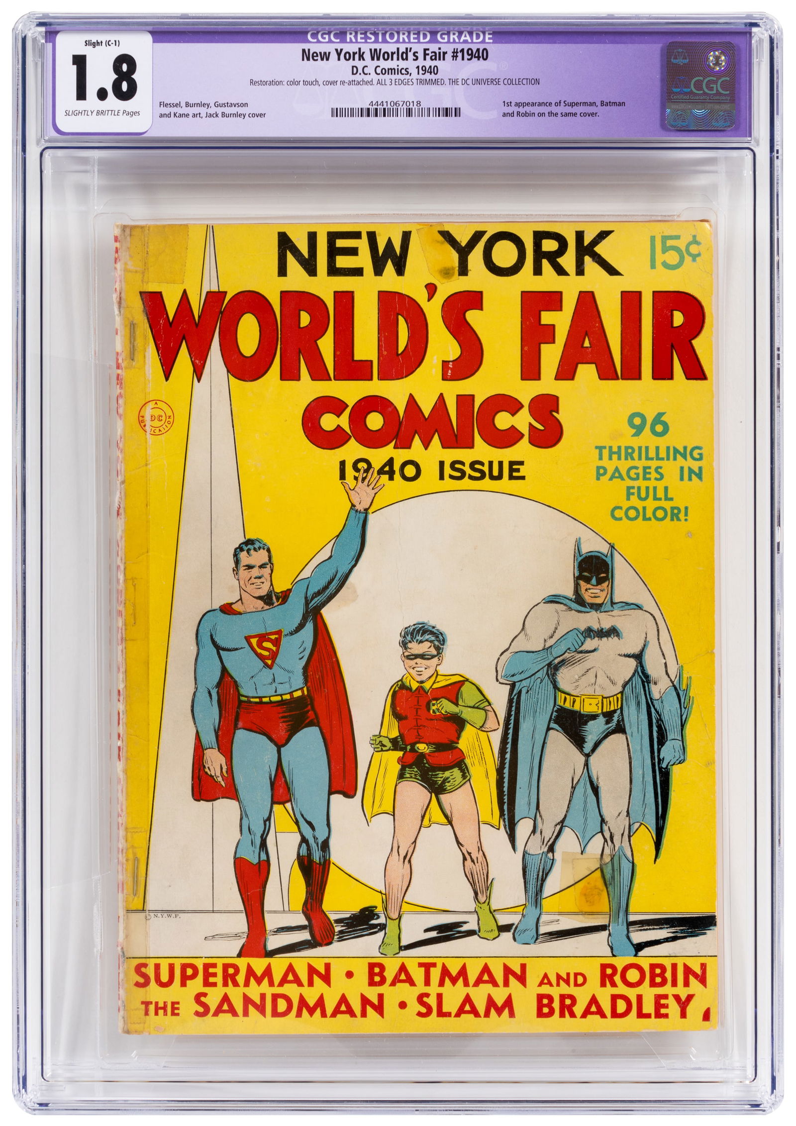 NEW YORK WORLD'S FAIR COMICS 1940 * DC Universe Collection (1 of 2)
