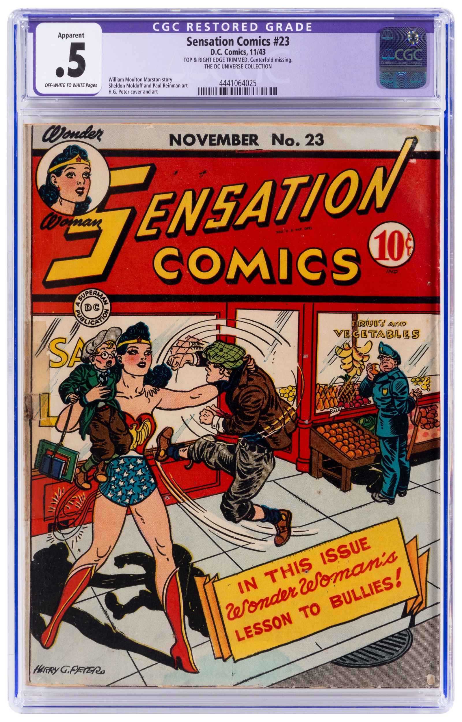 SENSATION COMICS #23 * DC Universe Collection (1 of 2)