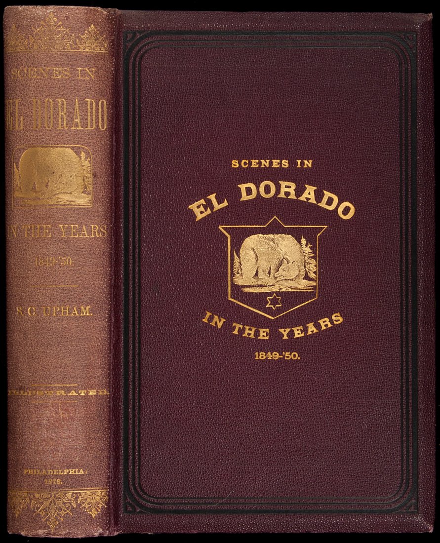 Voyage to California via Cape Horn 1878: Title: Notes of a Voyage to California via Cape Horn, Together with Scenes in El Dorado in the Years 1849-'50 Author: Upham, Samuel C. Description: 594 pp. Frontispiece portrait and woodcut plates. (8