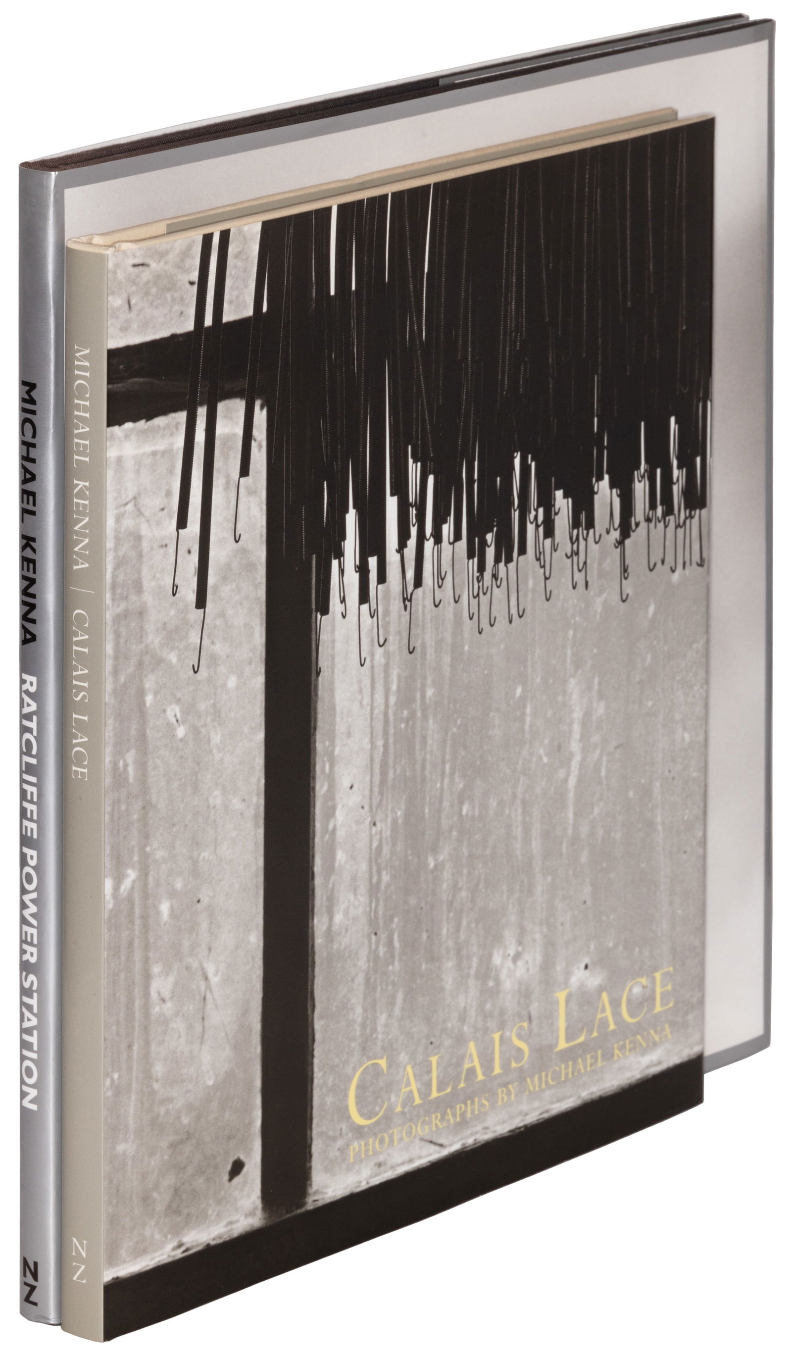 Two works signed by Michael Kenna: Heading: Author: Kenna, Michael Title: Calais Lace [with] Ratcliffe Power Station Place Published: [Portland, OR] Publisher:Nazraeli Press Date Published: [2003]; [2004] Description: <