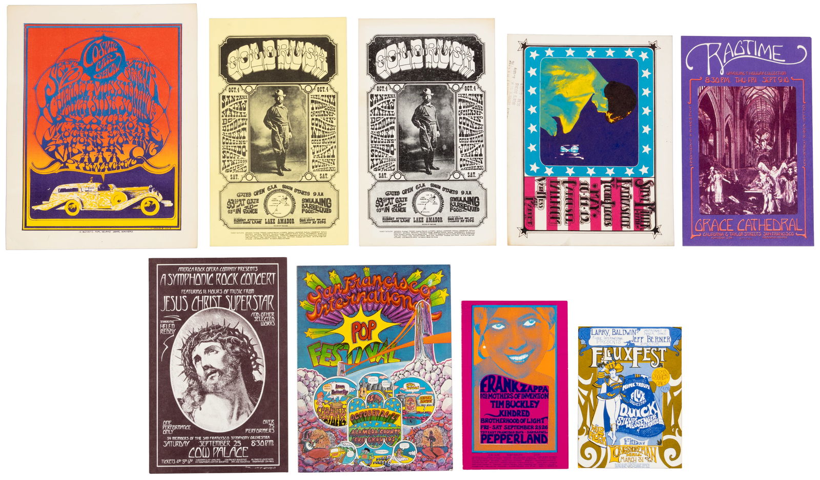 8 handbills for Bay Area music events (1 of 1)