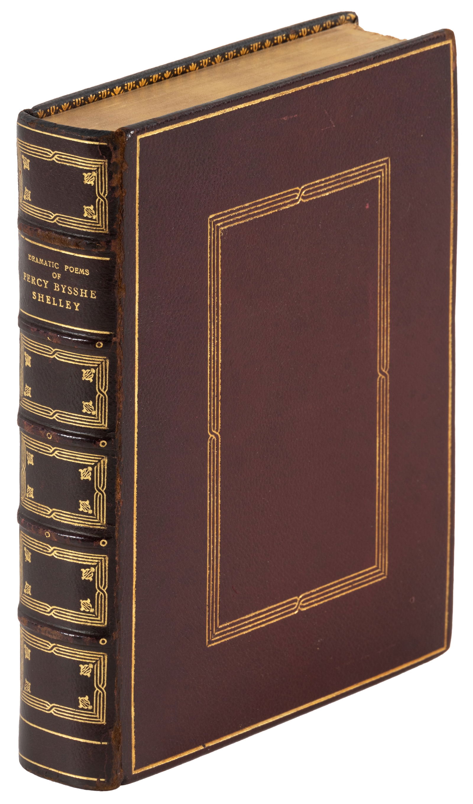 Nicely bound copy of Shelley's Dramatic poems (1 of 4)