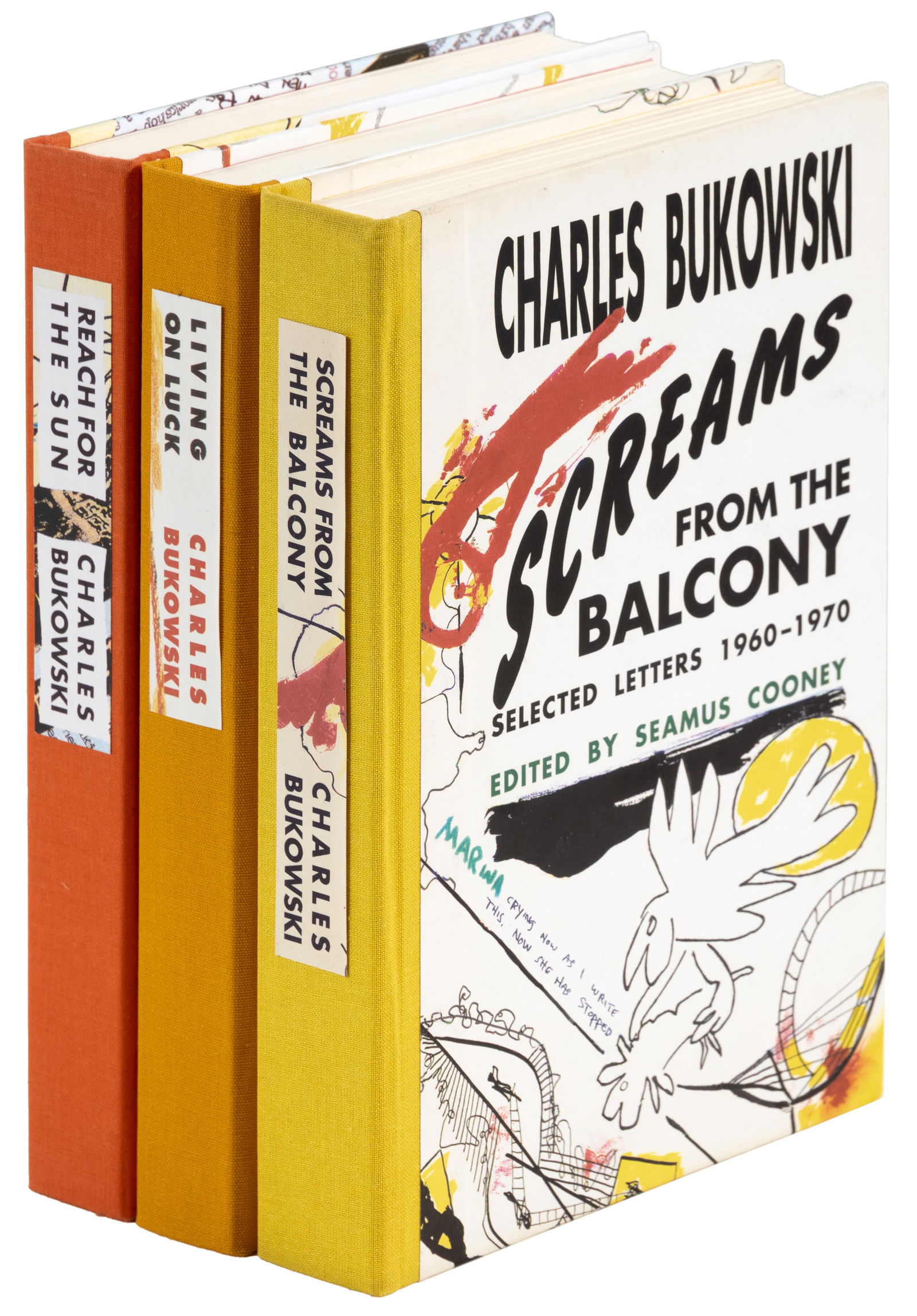 Bukowski's selected letters, vols.1-3, 1 signed (1 of 7)