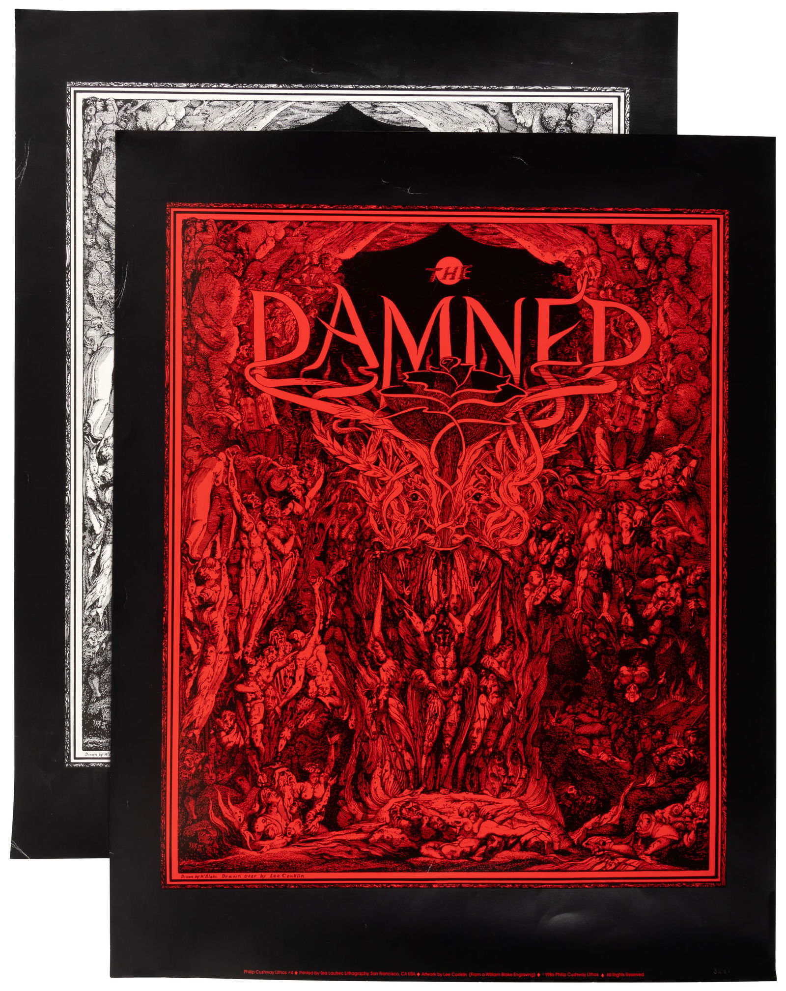Lee Conklin's The Damned poster - 2 variants (1 of 3)