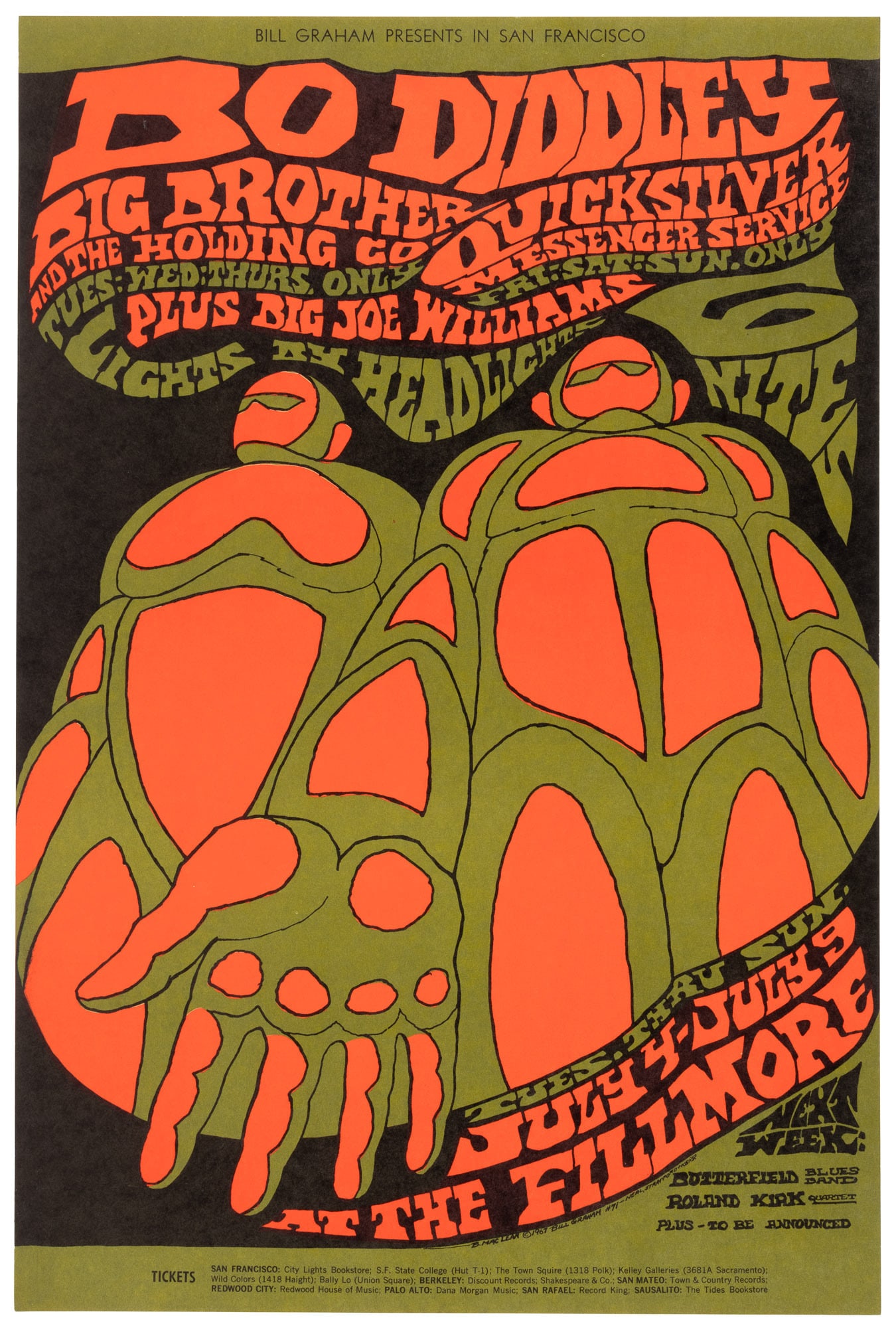 Bo Diddley, Big Brother and the Holding Company - Fillmore 1967 (1 of 1)