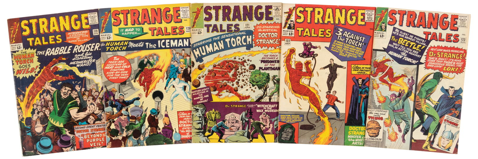 STRANGE TALES #s 119-123 * Lot of 5 Comics * Generally 5.0 (1 of 1)