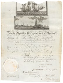 Signed by James Madison and James Monroe, 1813