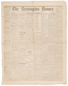 Lincoln election in Vermont newspaper, 1860