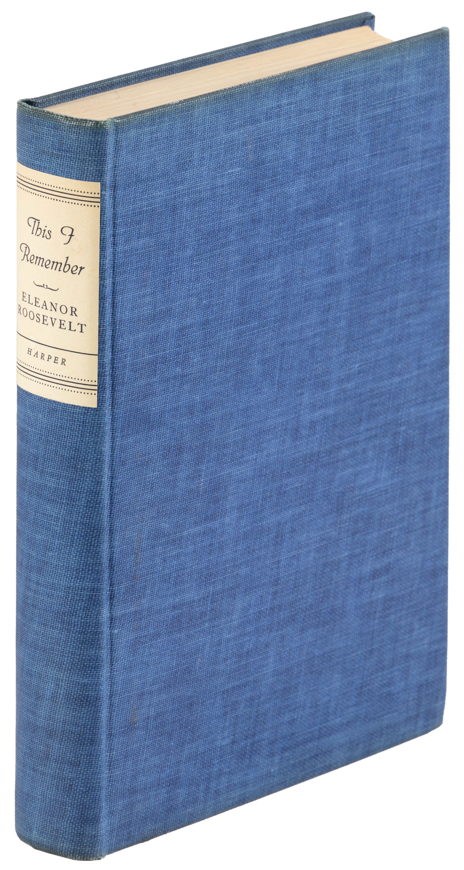 Signed by Eleanor Roosevelt, one of 1000 copies (1 of 4)