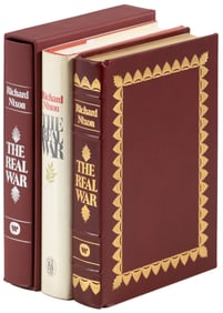 Three signed editions of The Real War