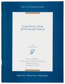 Camp David Forum Signed by Carter