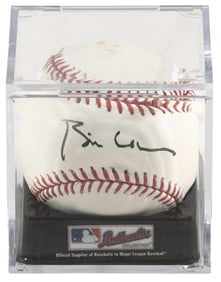 Clinton Signed Baseball