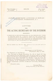 1930s schism at Howard University